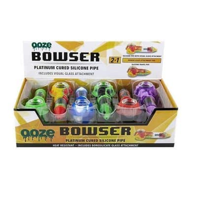 Ooze Bowser | Silicone Glass Pipe | Display (12-Pack)