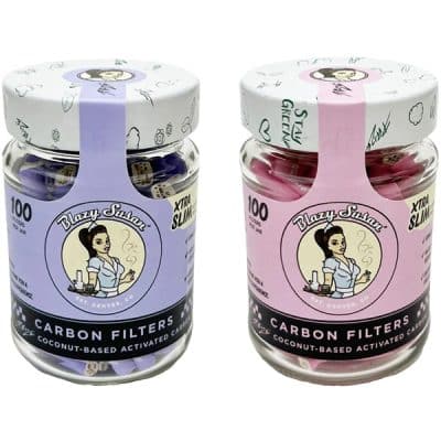 Blazy Susan - Purize Carbon Filter Tips (100ct Jar/10pk Display)