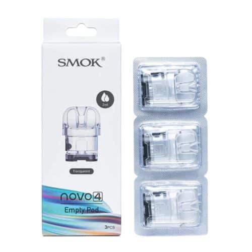 SMOK Novo 4 Empty Replacement Pods - (3 Pack)