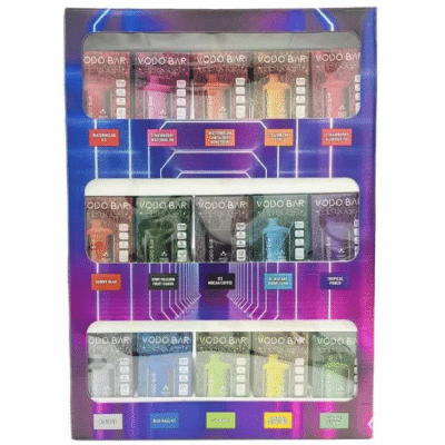 VODO Bar BB6000 Disposable Display 15 Flavors - 75 Count