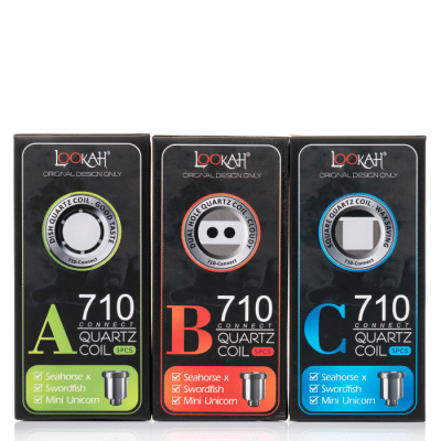 Lookah 710 Coil Quartz Dish Tip Coil (5PK)