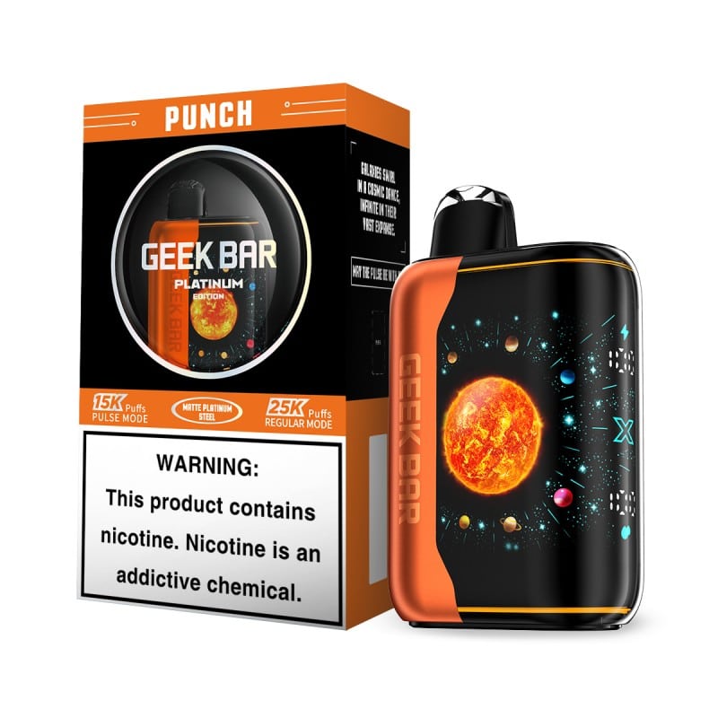 Geek Bar Pulse X Platinum Edition 25000 Disposable - (5 Pack)  KMG Imports