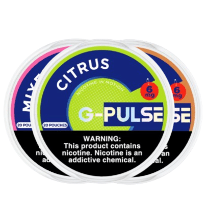 G-Pulse Nicotine Pouches – 20ct Can – (5 Can Pack)