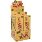 RAW Classic Pre-Roll Cone King Size with Funnel 20ct - (12pc Display)